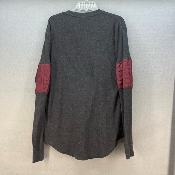 Southpole Top Women's XL Grey Maroon Crew Neck Pullover Sweatshirt Gorpcore - Picture 10 of 12